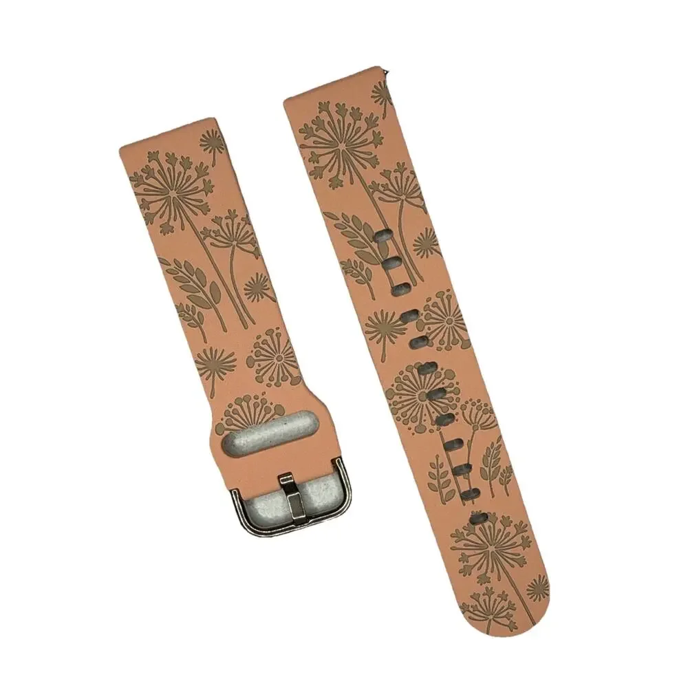 Flower Engraved Band Compatible With Samsung Galaxy Watch